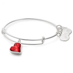 Alex and Ani PRODUCT RED Heart of Strength Charm Bangle