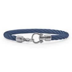 ALOR Blueberry Cable Stainless Steel Buckle Bracelet | Men's
