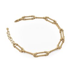 ALOR Yellow Stainless Steel Monochrome Cable Clip Bracelet