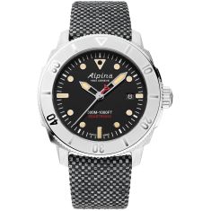 Alpina Seastrong Diver 300 Automatic Calanda Limited Edition Recycled Steel Bracelet Watch | 42mm | AL-525BBG4VR6