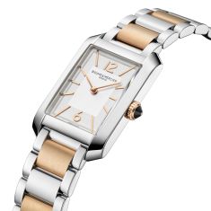 Baume & Mercier Hampton 10751 Quartz Silver Dial Two-Tone Watch 35x22mm - BMM0A10751