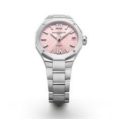 Baume & Mercier Riviera 10675 Automatic Pink Dial Stainless Steel Watch 33mm - BMM0A10675