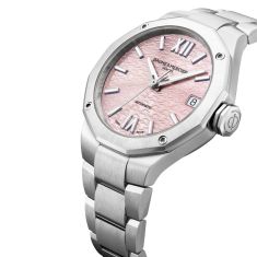 Baume & Mercier Riviera 10675 Automatic Pink Dial Stainless Steel Watch 33mm - BMM0A10675