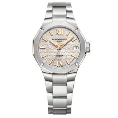 Baume & Mercier Riviera 10730 Automatic Diamond Grey Dial Stainless Steel Watch 33mm - BMM0A10730