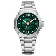 Baume & Mercier Riviera 10770 Automatic Green Dial Stainless Steel Watch 39mm - BMM0A10770