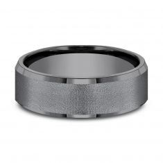 Black Tantalum Brushed Finish Comfort Fit Band 7mm