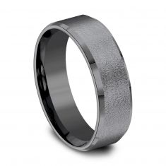 Black Tantalum Brushed Finish Comfort Fit Band 7mm