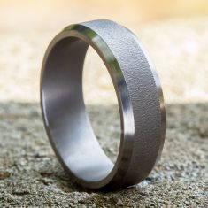 Black Tantalum Brushed Finish Comfort Fit Band 7mm
