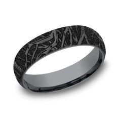 Benchmark Enchanted Forest Darkened Tantalum Comfort Fit Band | 6mm