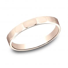 Benchmark Rose Gold Faceted Pattern Band | 2mm