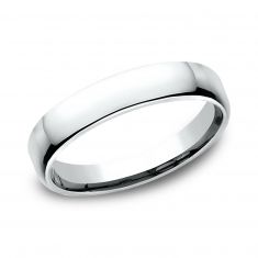 Benchmark White Gold European Comfort Fit Wedding Band | 4.5mm