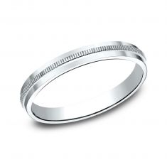 image of 14k White Gold 2mm Milgrain Center Band with sku:7201314KW