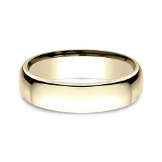 14k Yellow Gold 5.5mm European Comfort Fit Wedding Band