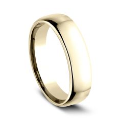 14k Yellow Gold 5.5mm European Comfort Fit Wedding Band