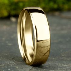 10k Yellow Gold 6.5mm European Comfort Fit Wedding Band