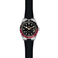 Black Bay 58 GMT Black and Burgundy Rubber Strap Watch 39mm - M7939G1A0NRU-0002
