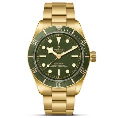 Black Bay 58 Green Dial Yellow Gold Watch 39mm - M79018V-0006