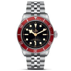 Black Bay Black Dial Burgundy Bezel Stainless Steel Watch | 41mm | M7941A1A0RU-0003