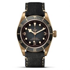 Black Bay Bronze Leather Strap Watch M79250BA-0001