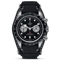 Black Bay Chrono 41mm Black Dial Leather Bracelet Watch M79360N-0005
