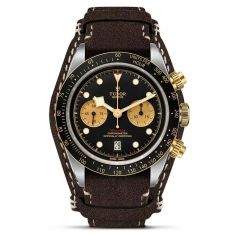 Black Bay Chrono S&G Brown Leather Strap Watch | 41mm | M79363N-0002