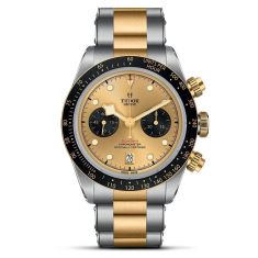 Black Bay Chrono S&G Champagne Dial Stainless Steel and Yellow Gold Watch 41mm - M79363N-0007