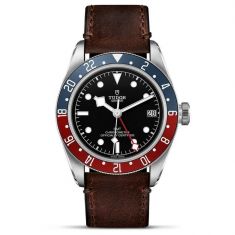 Black Bay GMT Black Dial Brown Leather Strap Watch | 41mm | M79830RB-0002