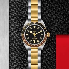 Black Bay GMT S&G Stainless Steel and Yellow Gold Watch | Black Dial | 41mm | M79833MN-0001