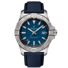 Breitling Avenger Automatic 42 Blue Dial Leather Strap Watch - A17328101C1X1