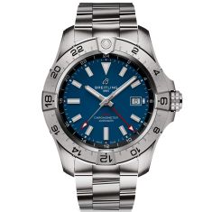 Breitling Avenger Automatic GMT Blue Dial Stainless Steel Watch - A32320101C1A1