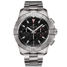 Breitling Avenger B01 Chronograph Black Dial Stainless Steel Watch - AB0147101B1A1