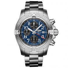 Breitling Avenger Chronograph GMT 45 Blue Dial Stainless Steel Watch | A24315101C1A1