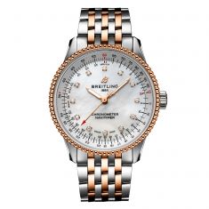 Breitling Navitimer Automatic 35 Mother-of-Pearl Diamond Dial Two-Tone Watch | 35mm | U17395211A1U1