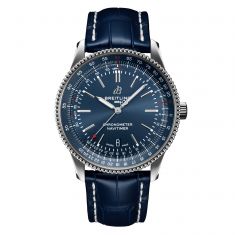 Breitling Navitimer Automatic 41 Blue Leather Strap Watch 41mm - A17326161C1P3