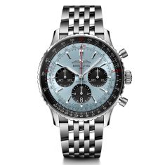 Breitling Navitimer B01 Chronograph 43 Ice Blue Dial Stainless Steel Watch | AB0138241C1A1