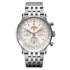 Breitling Navitimer B01 Chronograph Silver-Tone Dial and Stainless Steel Bracelet Watch | 41mm | AB0139211G1A1