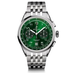 Breitling Premier B01 Chronograph 42 Green Dial Stainless Steel Watch | 42mm | AB0145371L1A1