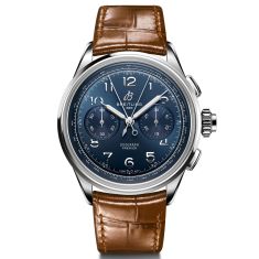 Breitling Premier B15 Duograph 42 Blue Dial Watch AB1510171C1P1
