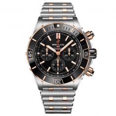 Breitling Super Chronomat B01 44 Black Dial and Two-Tone Bracelet Watch | 44mm | UB0136251B1U1