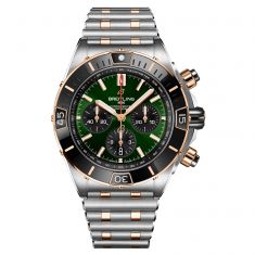 Breitling Super Chronomat B01 44 Green Dial and Two-Tone Bracelet Watch 44mm - UB0136251L1U1
