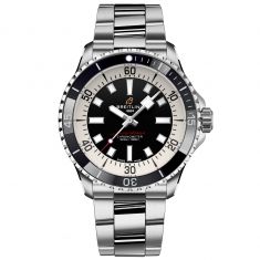 Breitling Superocean Automatic 42 Black Dial Stainless Steel Bracelet Watch 42mm - A17375211B1A1