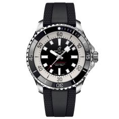 Breitling Superocean Automatic 44 Black Dial Rubber Strap Watch | 44mm | A17376211B1S1
