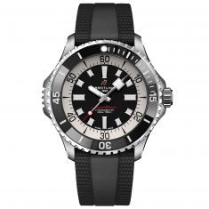 Breitling Superocean Automatic 46 Black Dial Black Rubber Strap Watch | 46mm | A17378211B1S1