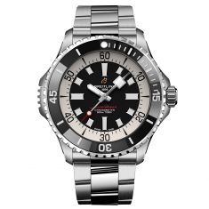 Breitling Superocean Automatic 46 Black Dial Stainless Steel Bracelet Watch 46mm - A17378211B1A1