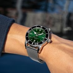 Breitling Superocean Heritage B20 Automatic 46 Green Dial Stainless Steel Watch 46mm - AB2020121L1A1