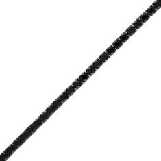 Bulova Black Spinel Black Ruthenium-Plated Sterling Silver Tennis Bracelet | 5mm