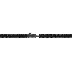 Bulova Black Spinel Black Ruthenium-Plated Sterling Silver Tennis Bracelet | 5mm