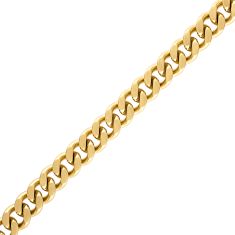 Bulova Classic Curb Chain Black and Gold-Tone Stainless Steel Bracelet | 10mm | 8 Inches