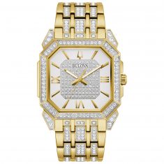 Bulova Classic Octava Crystal-Set Two-Tone Bracelet Watch | 40mm | 98A295