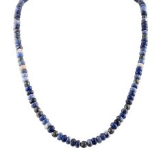 Bulova Classic Sodalite and Hematite Bead Necklace | 22 Inches